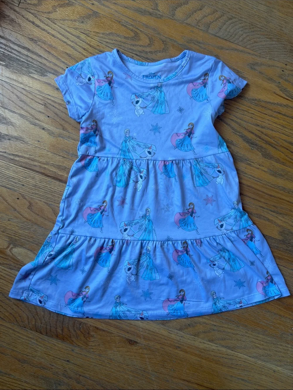 Disney Frozen Girls' Light blue Anna & Elsa Tiered Dress